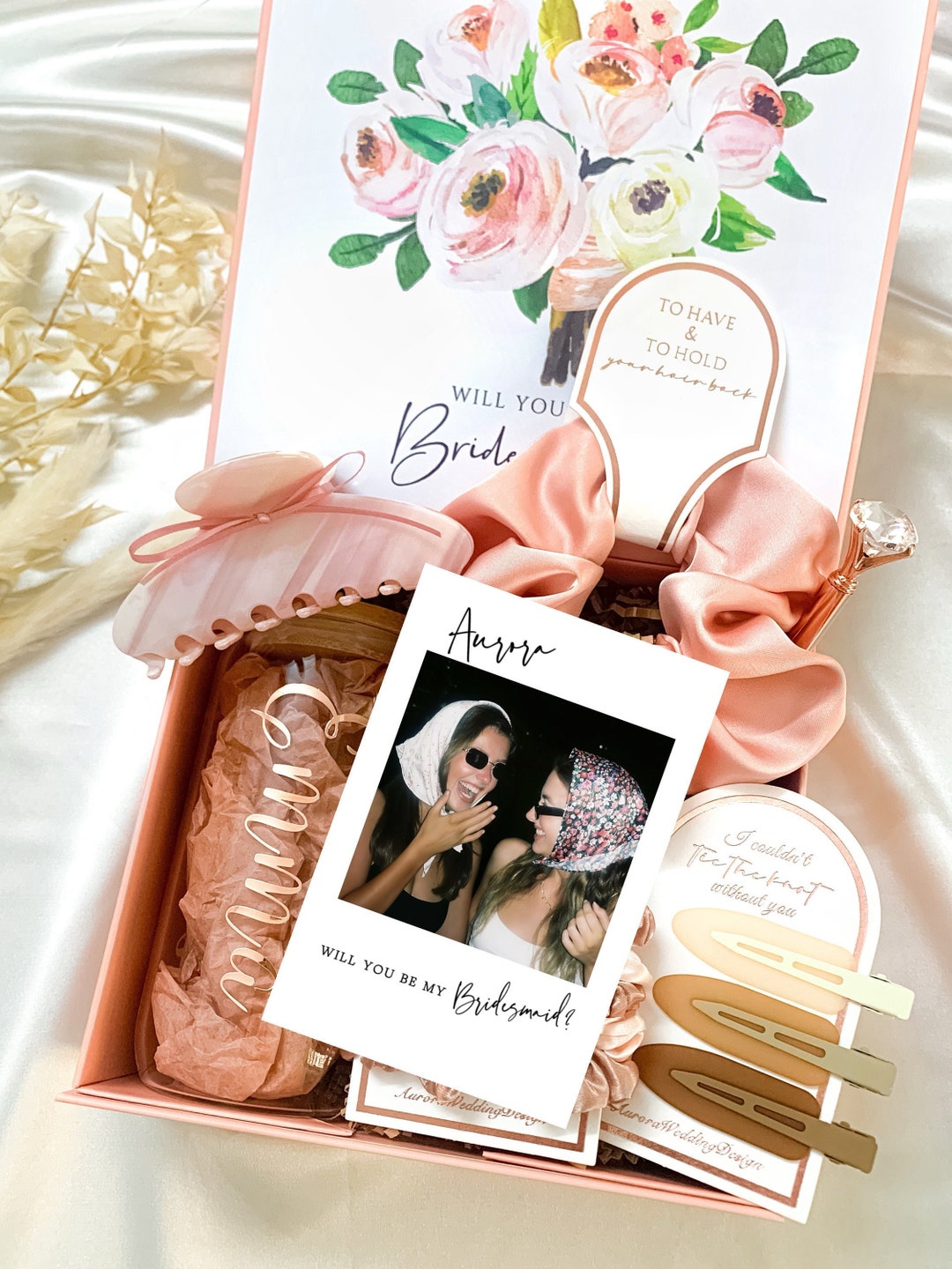 Custom Bridesmaid Proposal Box Set Bridesmaid Proposal Card Maid of ...