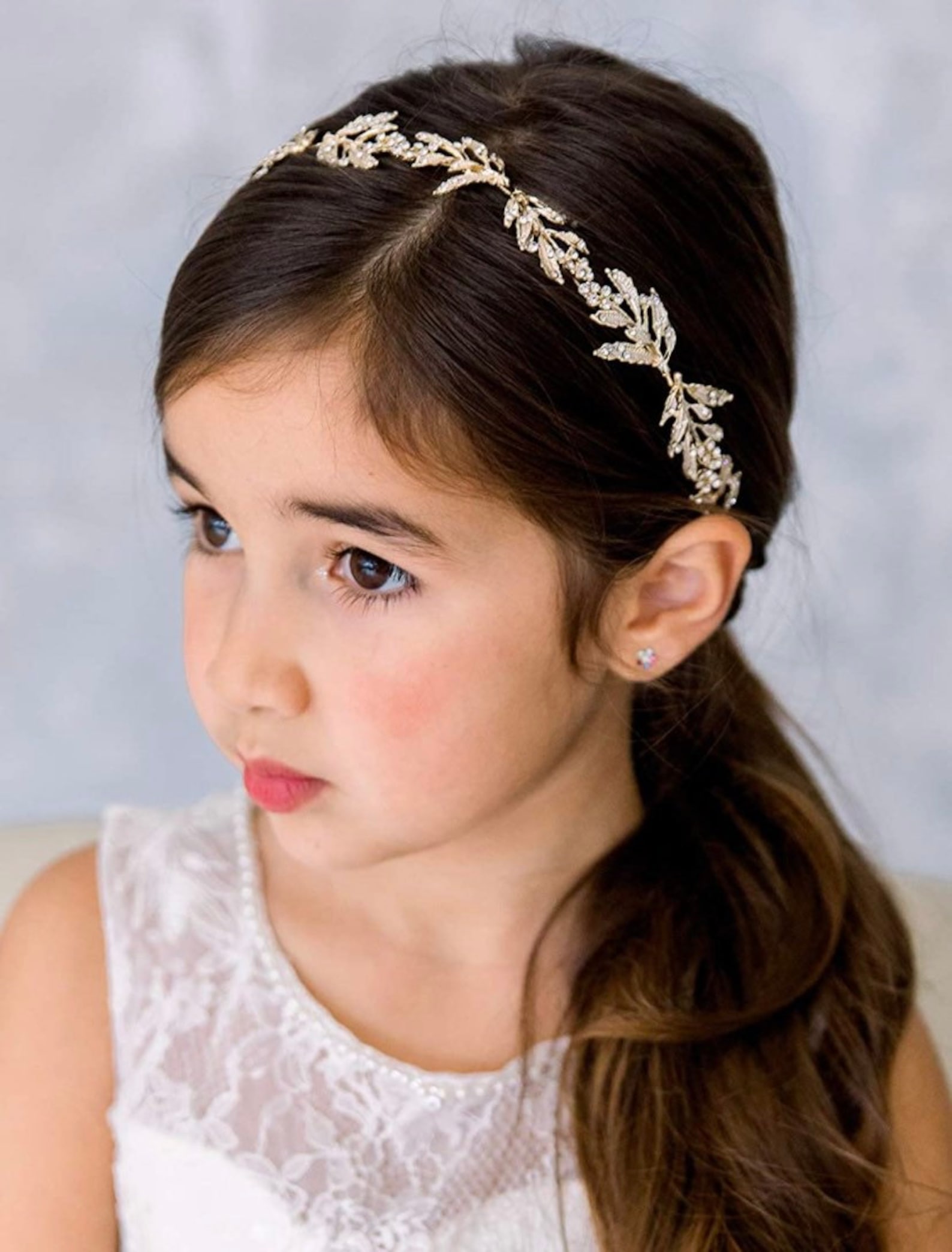 Flower Girl Headpiece for Wedding Headband Princess Hair Etsy