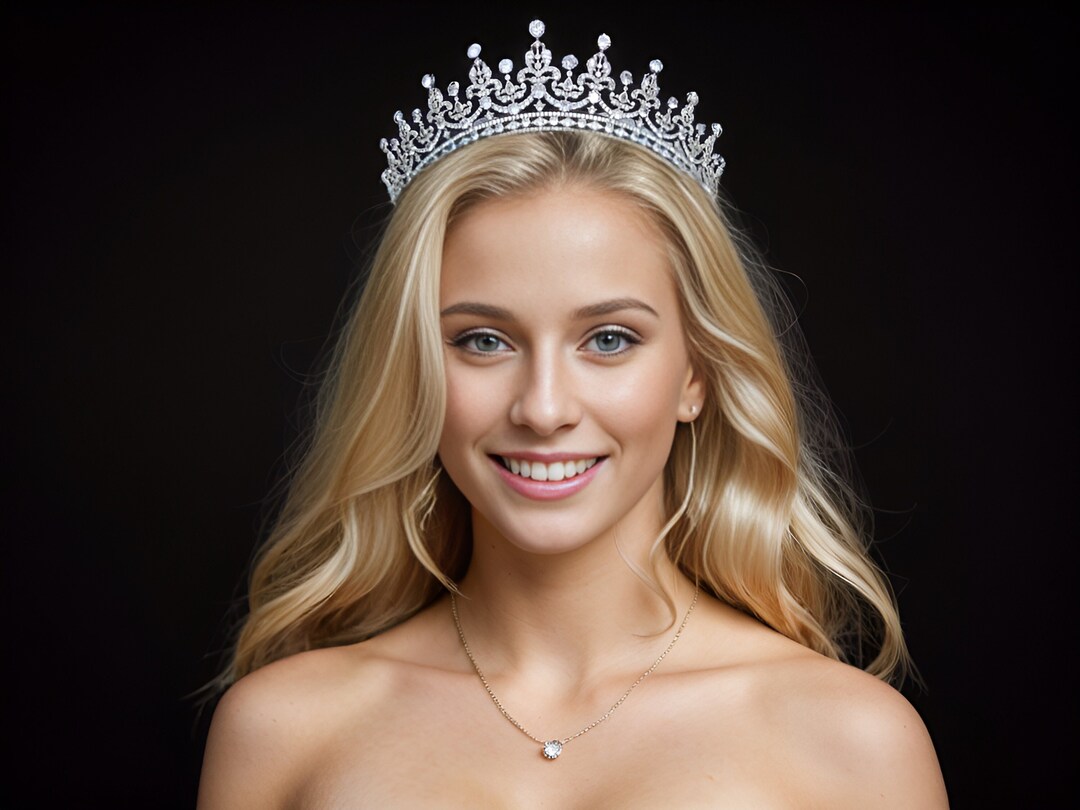 Queen Elizabeth Tiara Replica, Luxury Bridal Tiara, Royal Tiara, Retro