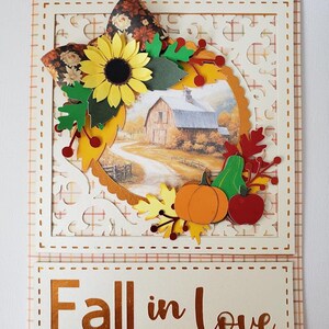 Fall Bounty Farmhaus Luxus Handgemachte Karte