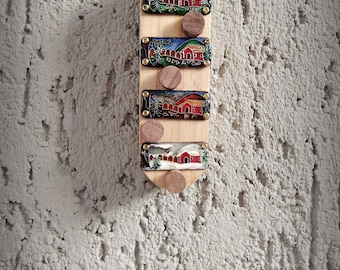 Quattro stagioni - Paesaggio rurale - Smalto cloisonné