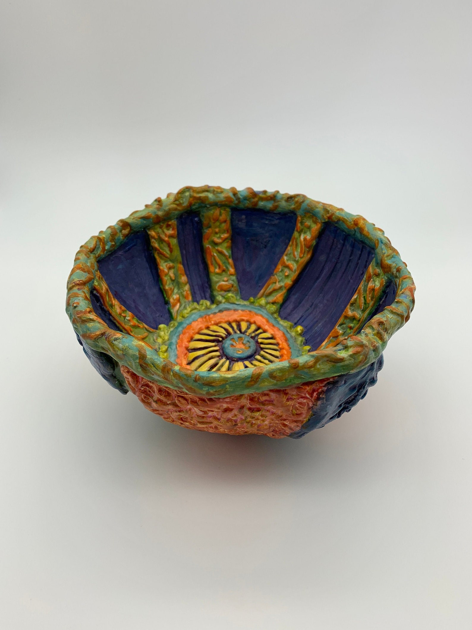 Decorative Bowl 'magic' Handmade Clay Art Bowl From Etsy