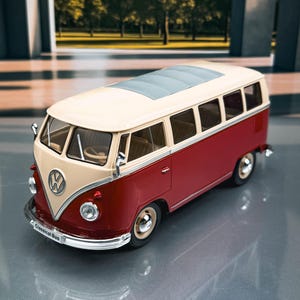 1963 Volkswagen T1 Bus | Diecast Model Car | Vintage Model Car | Volkswagen Die cast | Scale 1:24 | Die-Cast Model | Gift