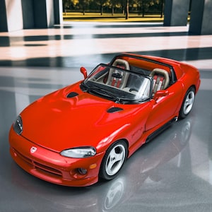 1992 Dodge Viper RT10 | Diecast Model Car | Vintage Model Car | Original Dodge Viper Scale 1:18 Model Car | Gift