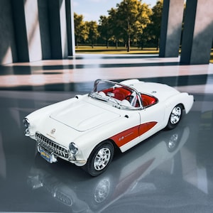 1957 Corvette | Diecast Model Car | Vintage Chevrolet | Chevrolet Model Car | Scale 1:18 | Die-Cast Model | Gift