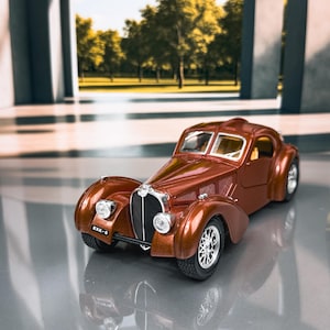 1936 Bugatti Atlantic | Diecast Model Car | Vintage Model Car | Bugatti Diecast | Scale 1:24 | Collector&#39;s Gift