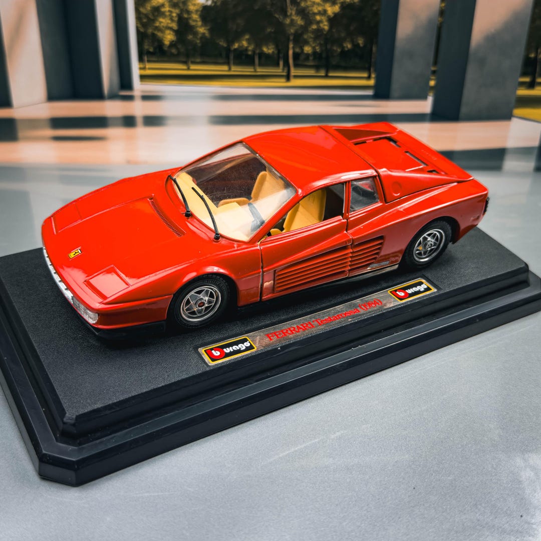 1984 Ferrari Testarossa | Die Cast Model Car | Vintage Model Car ...