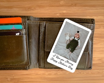 Personalised Metal Wallet Photo Card