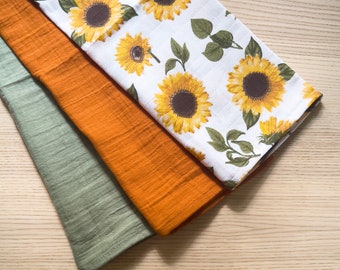 Muslin Kitchen Towel 45x65 cm | 100% Organic Cotton Muslin Square | Soft and Colourful Tea Towel | Gift