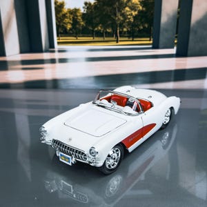 1957 Corvette | Diecast Model Car | Vintage Chevrolet | Chevrolet Model Car | Scale 1:24 | Die-Cast Model | Gift