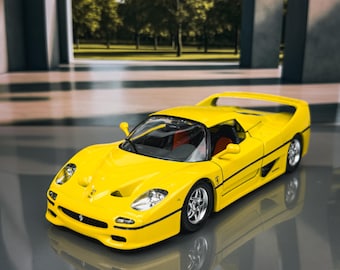 1995 Ferrari F50 Vintage Diecast Modellbil | Skala 1:24