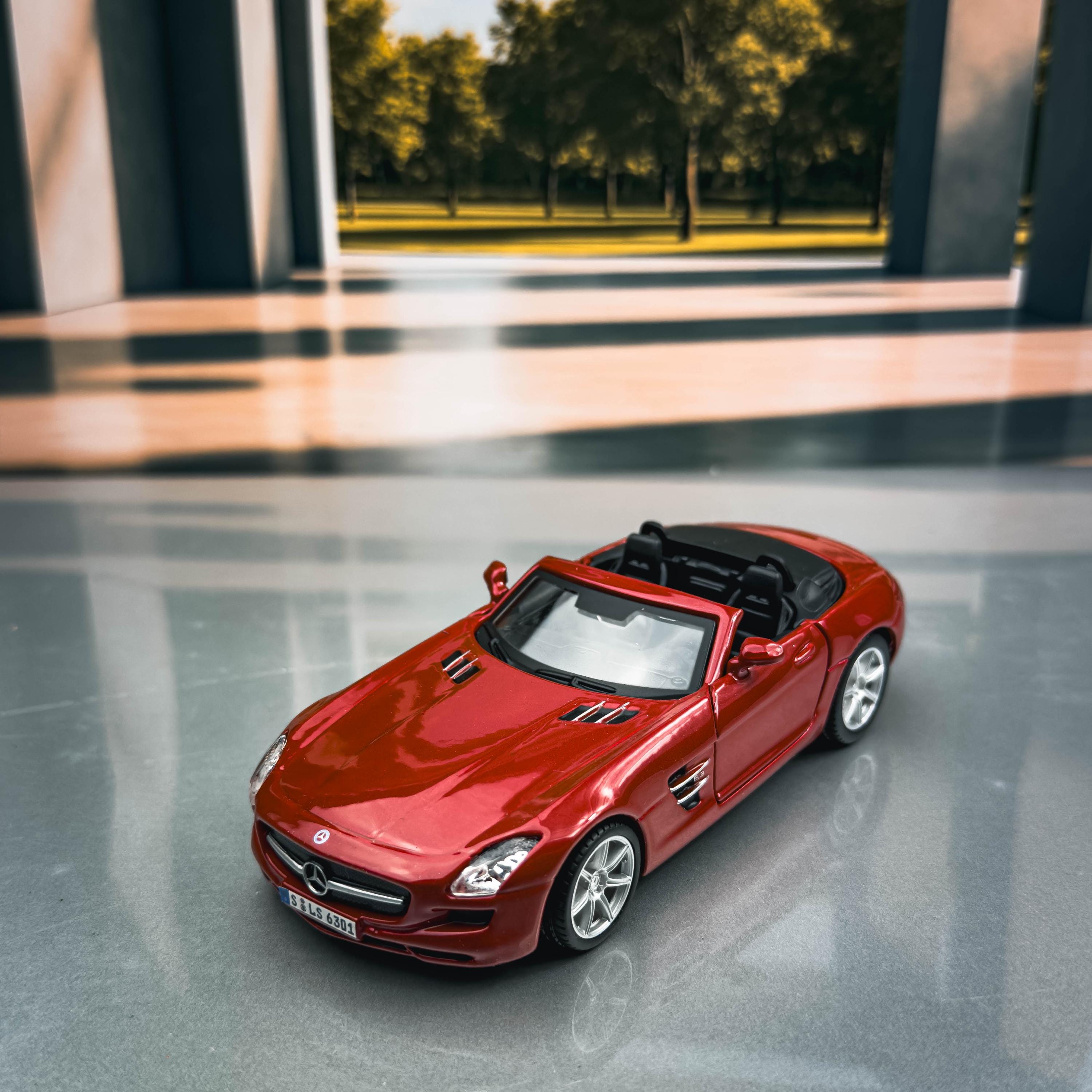 ミニカー Mercedes-Benz SLS AMG Roadster Mercedes Benz SLS AMG Roadster | Diecast Model Car | 1/32 Scale
