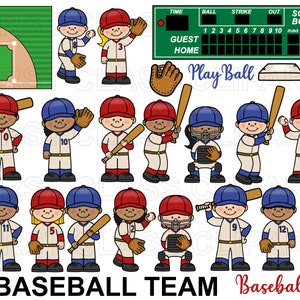 Baseball Clipart, Baseball-Team, Baseball-Grafiken, Baseball-Spieler, Home Run, kleine kommerzielle Nutzung svg und png