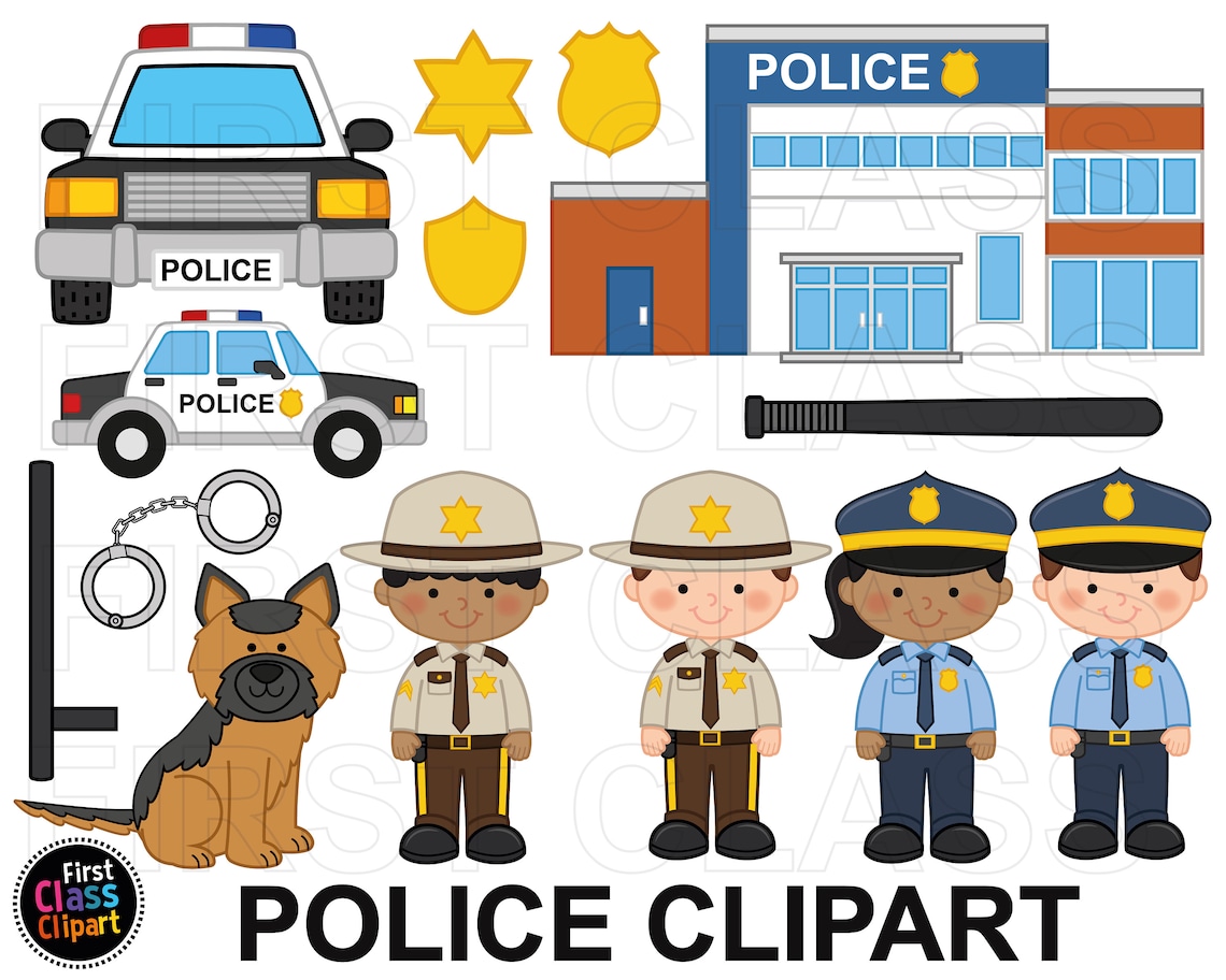 Polizei Clipart, Polizist Clipart, Polizisten Clipart, Polizeiauto ...