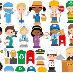 Community Helpers Clipart, Jobs, Professionelle Clipart, Berufe und Arbeiter Clipart, svg, png, kleine kommerzielle Nutzung
