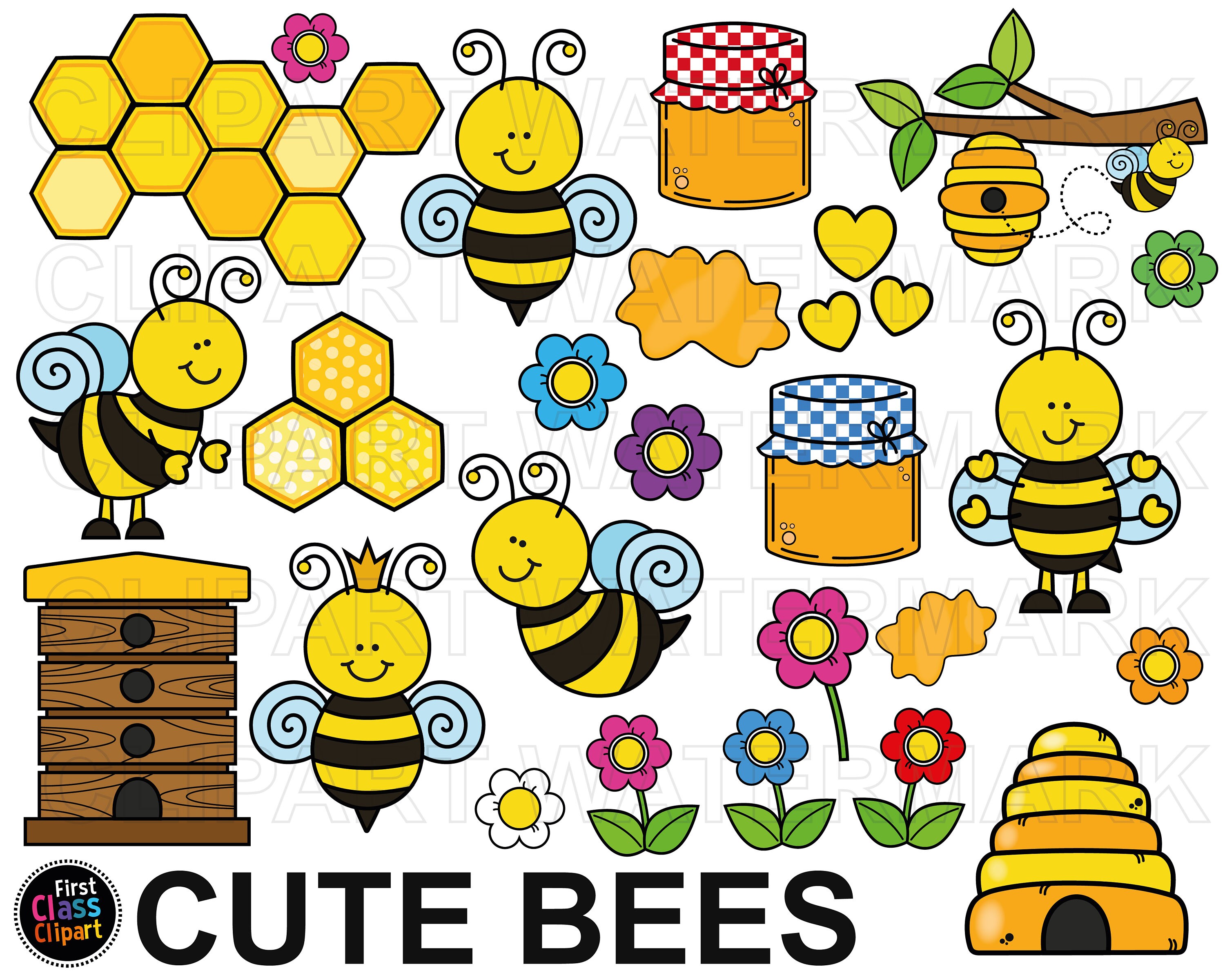 Cute Beehive Clipart