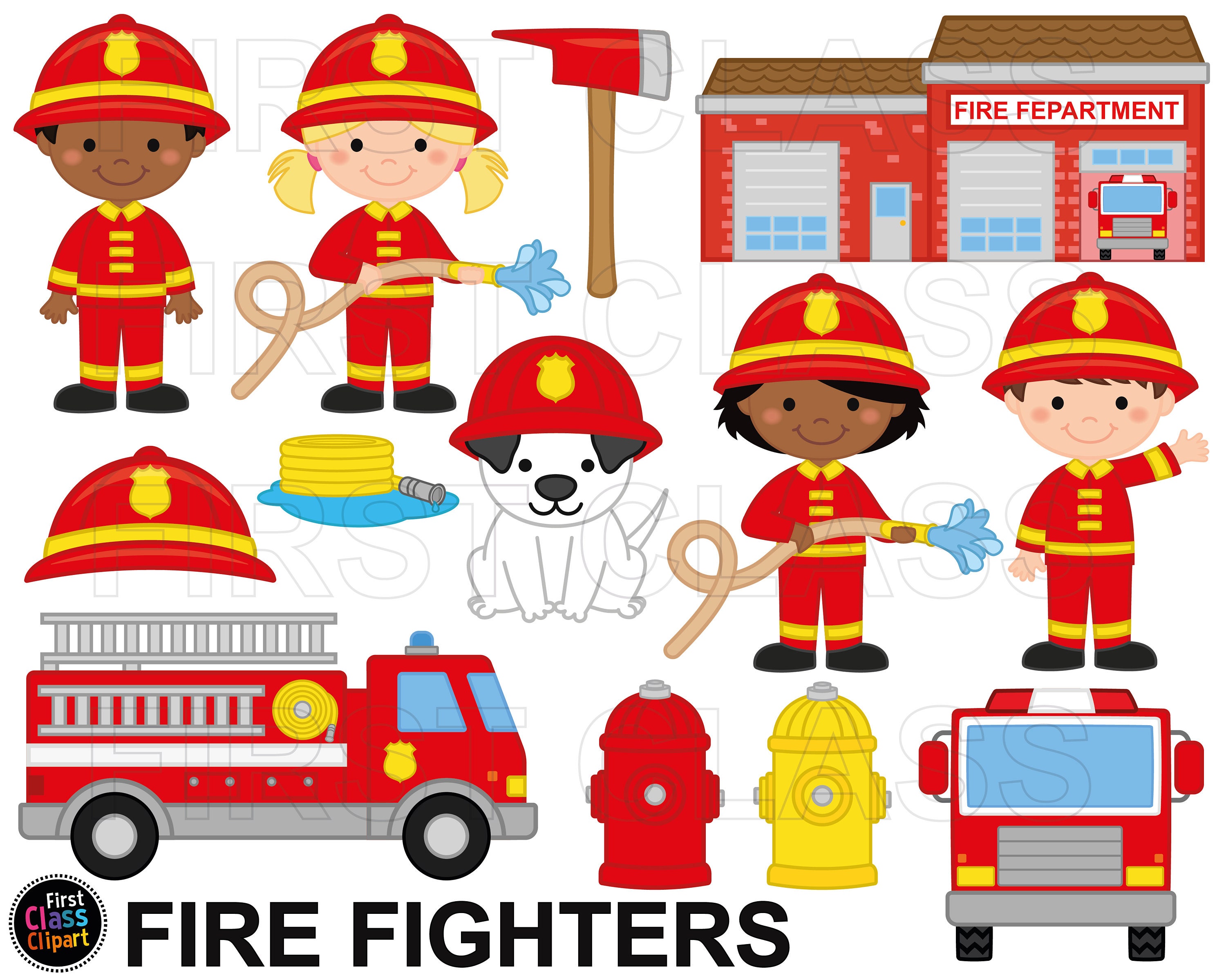 firefighting clipart