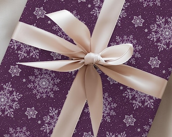 Zuckerpflaume Schneeflocke Geschenkpapier, Nussknacker inspiriert Geschenkverpackung