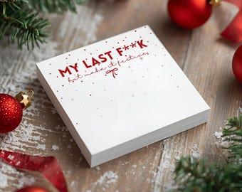 My Last F**k Post-it Notes, Office Humor Sticky Notes