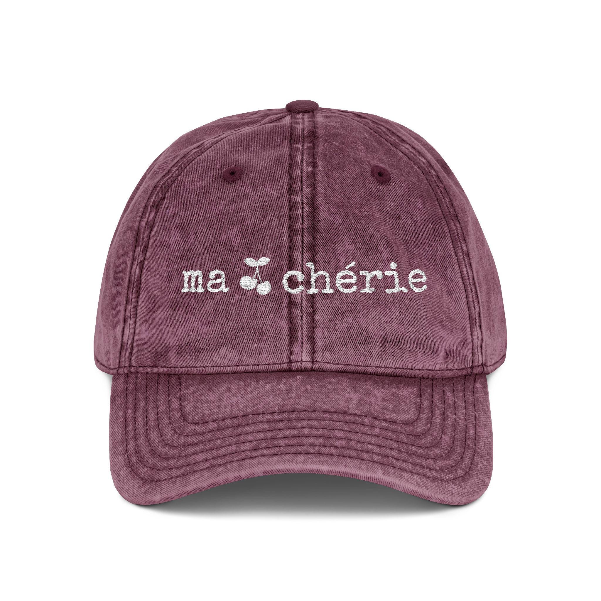 Anthropologie Mon Cherie New Pink Embroidered Cap Mon Cheri Trucker Hat Pink – Mapel Boutique main image 2