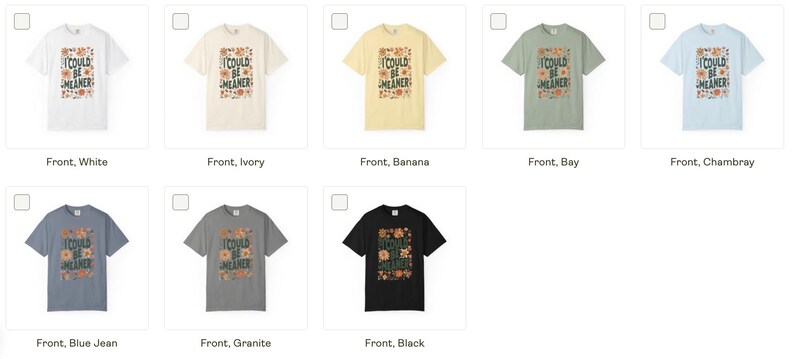 Comfort Colors I Could Be Meaner Shirt, Boho Floral Tee Gift for Her S-4XL image 7