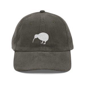 Embroidered Kiwi Bird Corduroy Hat, New Zealand Baseball Cap image 8