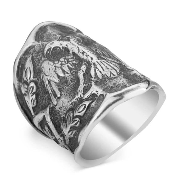 Original Dirilis Ertugrul Thumb Ring 925 Sterling Silver Handmade