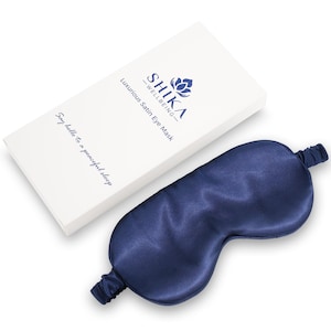 Luxurious Satin Silk Eye Mask – Vegan Sleep Aid, Light Blocking Comfort
