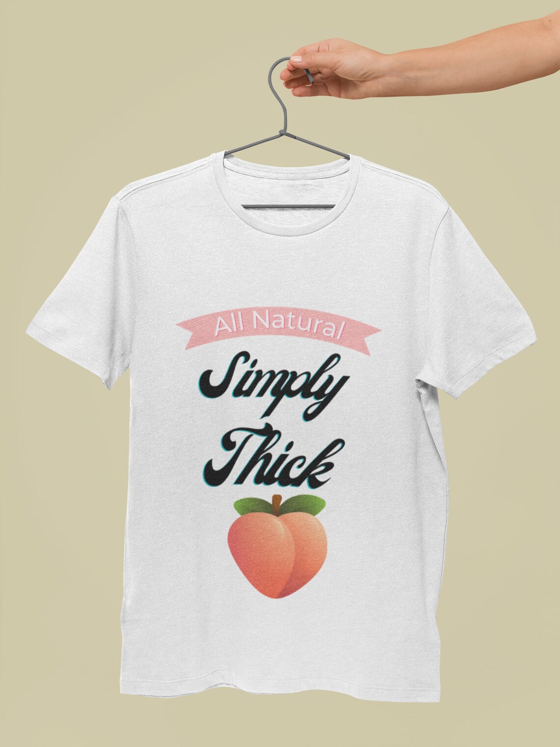 Simply Thick and Peachy Tee for the Woman Comfortable in Her - Etsy