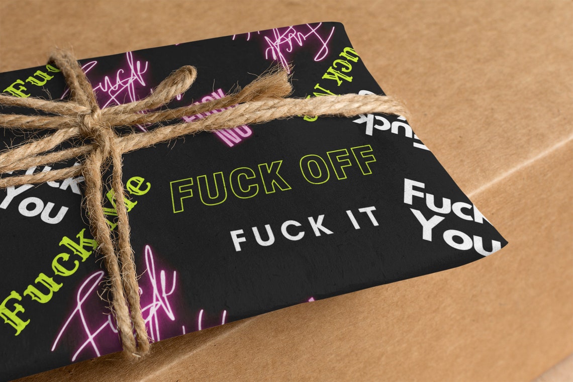 Inappropriate Fck Wrapping Paper. Perfect for Retirement Etsy UK