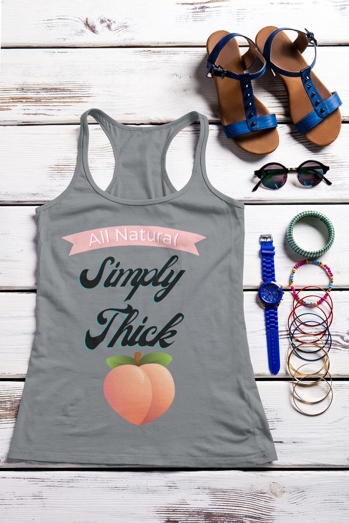 Simply Thick and Peachy Tee for the Woman Comfortable in Her - Etsy