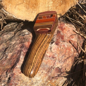 3 3/4" long Hardwood Pipe with Laminated Top