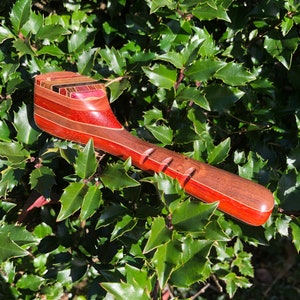 6 1/4&quot; long Laminated Hardwood Pipe with Fancy Swivel Top