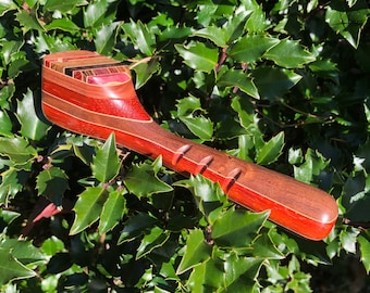 6 1/4&quot; long Laminated Hardwood Pipe with Fancy Swivel Top