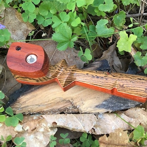 5&quot; Handcarved Laminated Pipe with Smokethrough Swivel Top