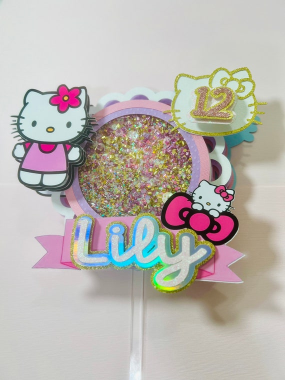 Hello Kitty Face Cake Topper Set – Bling Your Cake