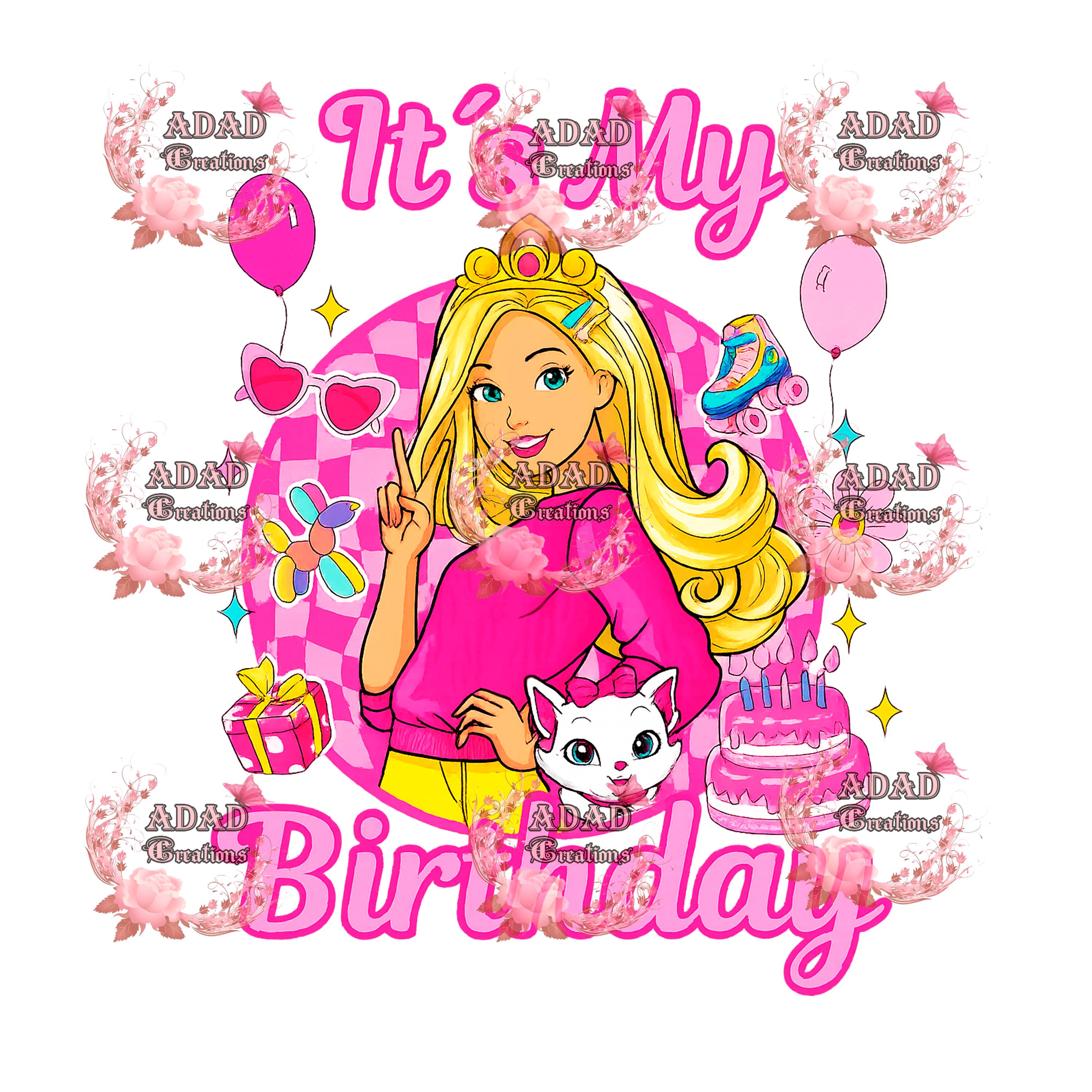 Barbie IT’S MY BIRTHDAY” Digital Svg Etsy