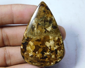 Bronzite For Pendant AAA Quality Bronzite Gemstone Weight 85Cts Bronzite Cabochon 33mm Round Shape Bronzite Gemstone Loose Bronzite