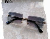 Sunglasses Vintage Cartier Style frameless borderless