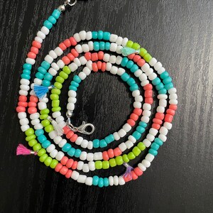 Beaded Mask Necklace- face mask lanyard/ face mask chain/ face mask necklace/ face mask holder