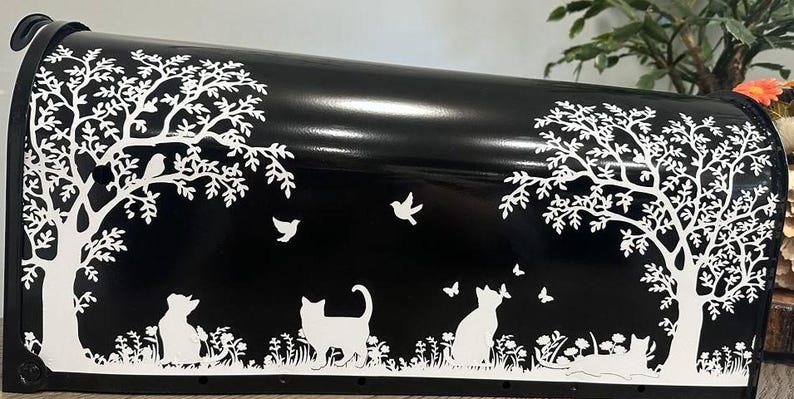 Unique Cat Garden Mailbox - Etsy
