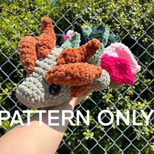 Laying Nature Dragon CROCHET PATTERN