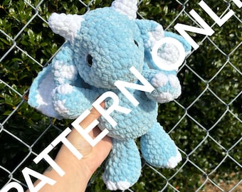 Baby Dragon Plushie Crochet PATTERN