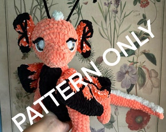 CROCHET Butter Fly Dragon Amigurumi PATTERN