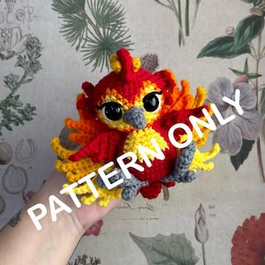 Ember the 8 Winged Phoenix Amigurumi CROCHET PATTERN