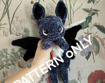 Patrón de amigurumi Mizuki el Murciélago a crochet