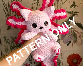 Szydełkowy wzór Axolotl Cat Amigurumi