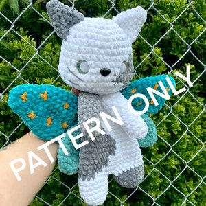 Crochet PATTERN amigurumi Fairy Cat