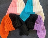 CUSTOM Crochet Bunny Ears Beanie Hat Etsy