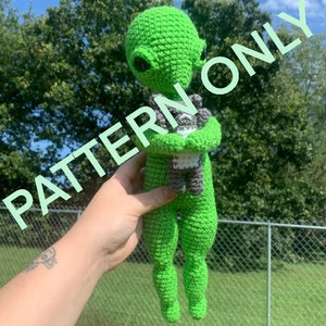 PADRÃO de crochê Allen, o Alienígena